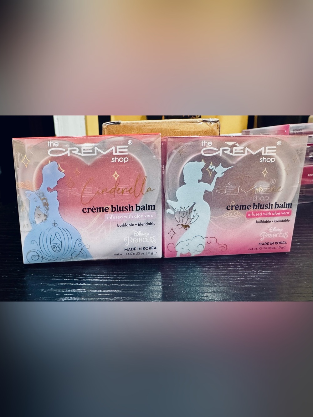 the Crème Shop Cinderella Creme Blush Balm and Jasmine Creme Blush Balm set BNIB